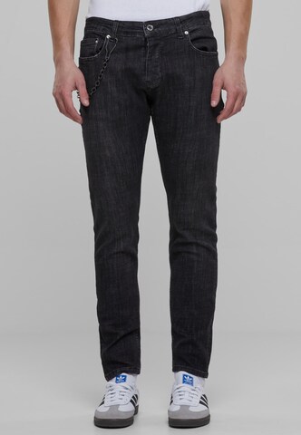 2Y Premium Slimfit Jeans in Grijs: voorkant