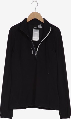 Reebok Sweatshirt & Zip-Up Hoodie in S in Black: front