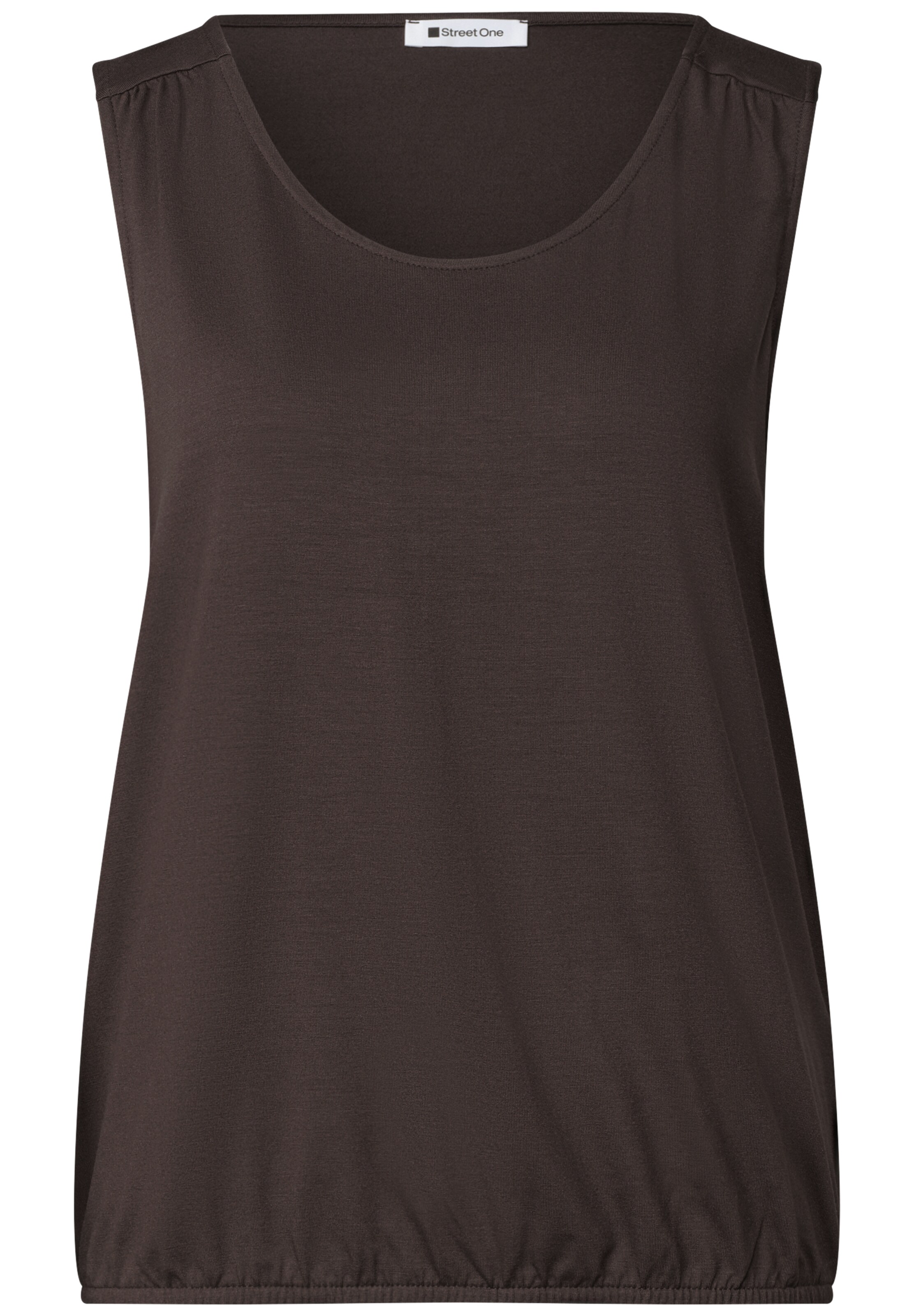 STREET ONE Top in Braun: Vorderseite