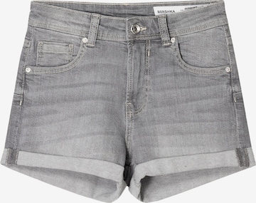 Regular Jeans de la Bershka pe gri: față
