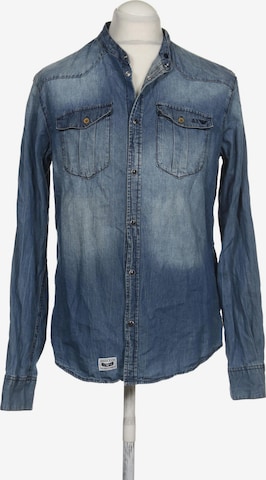 Armani Jeans Button Up Shirt in L in Blue: front