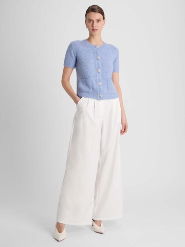 GUIDO MARIA KRETSCHMER FOR BRIDGERTON Wide Leg Bukser med lægfolder 'Kate' i hvid