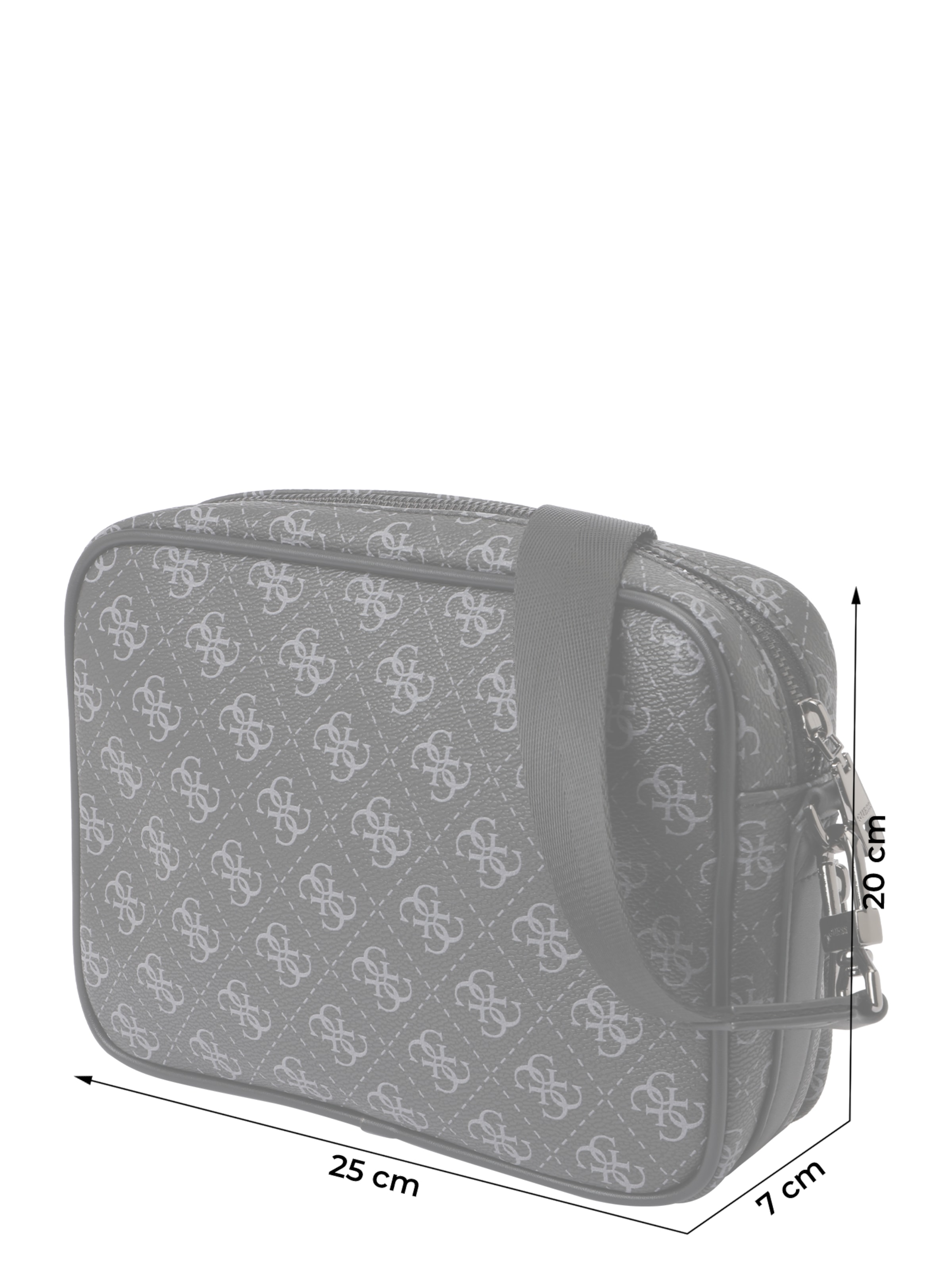 GUESS Crossbody bag 'MILANO CROSSBODY DOUBLE ZIP' in Black