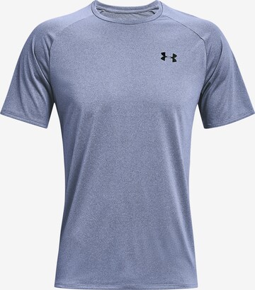 UNDER ARMOUR Functioneel shirt 'Tech' in Blauw: voorkant