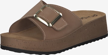 ROHDE Mules in Brown: front