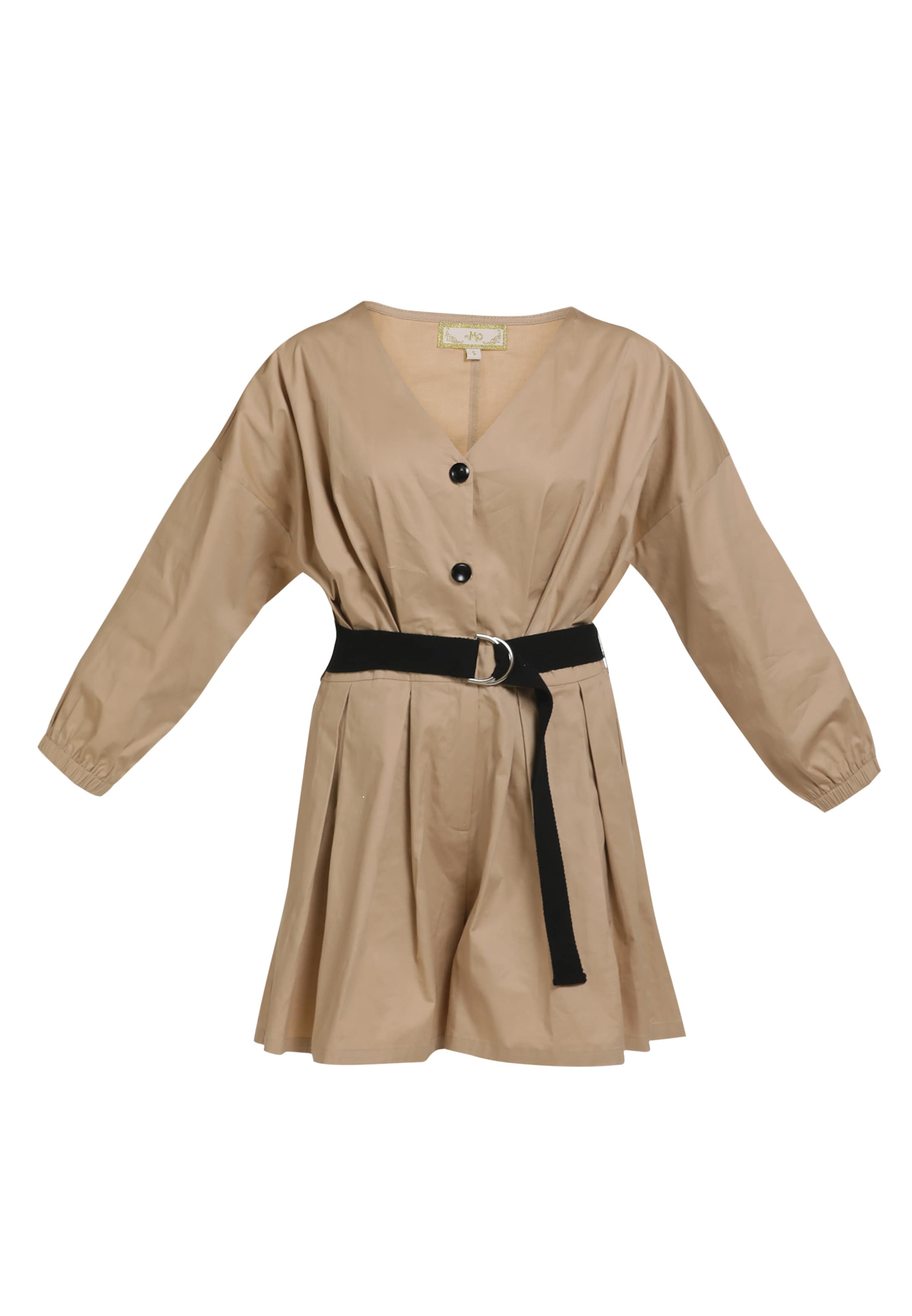 MYMO - Jumpsuit en beige: frente