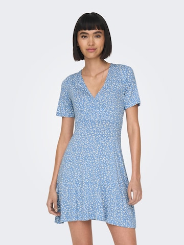 ONLY Letné šaty 'Verona' - Modrá: predná strana