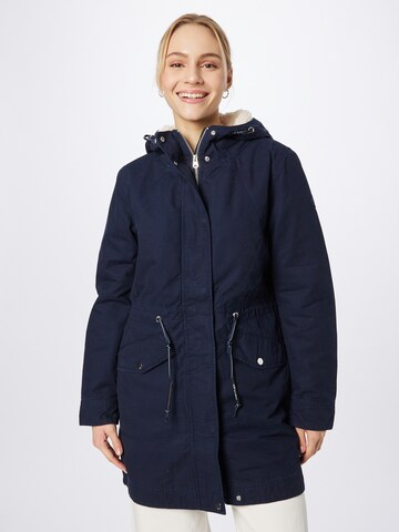 QS Winterparka in Blauw: voorkant