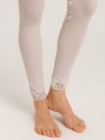 Hanro Regular Leggings ' Woolen Lace ' in Pink