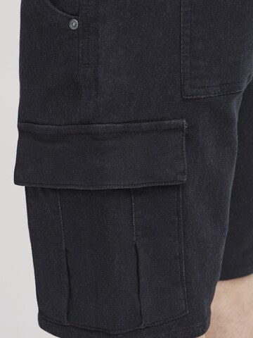 BLEND - regular Pantalón vaquero cargo ' Denimshorts-Jogg ' en negro