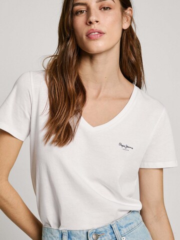 Pepe Jeans Koszulka 'Macy' w kolorze biały
