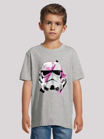 T-Shirt 'Star Wars Stormtrooper Command Sketch' F4NT4STIC en gris : devant