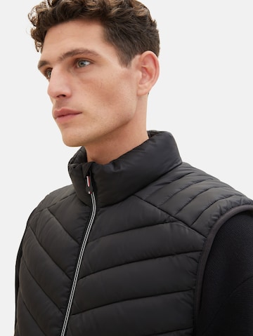 TOM TAILOR Vest in Black