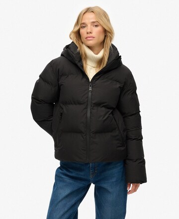 Veste d’hiver 'City' Superdry en noir : devant