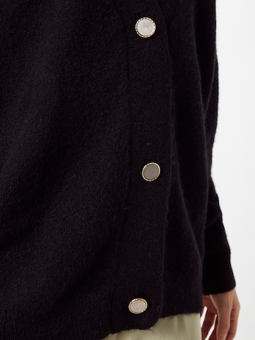 KAREN BY SIMONSEN Knit Cardigan 'Nora' in Black