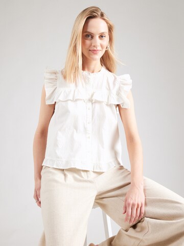 ICHI Blouse 'IHRAMSAY' in Beige: front