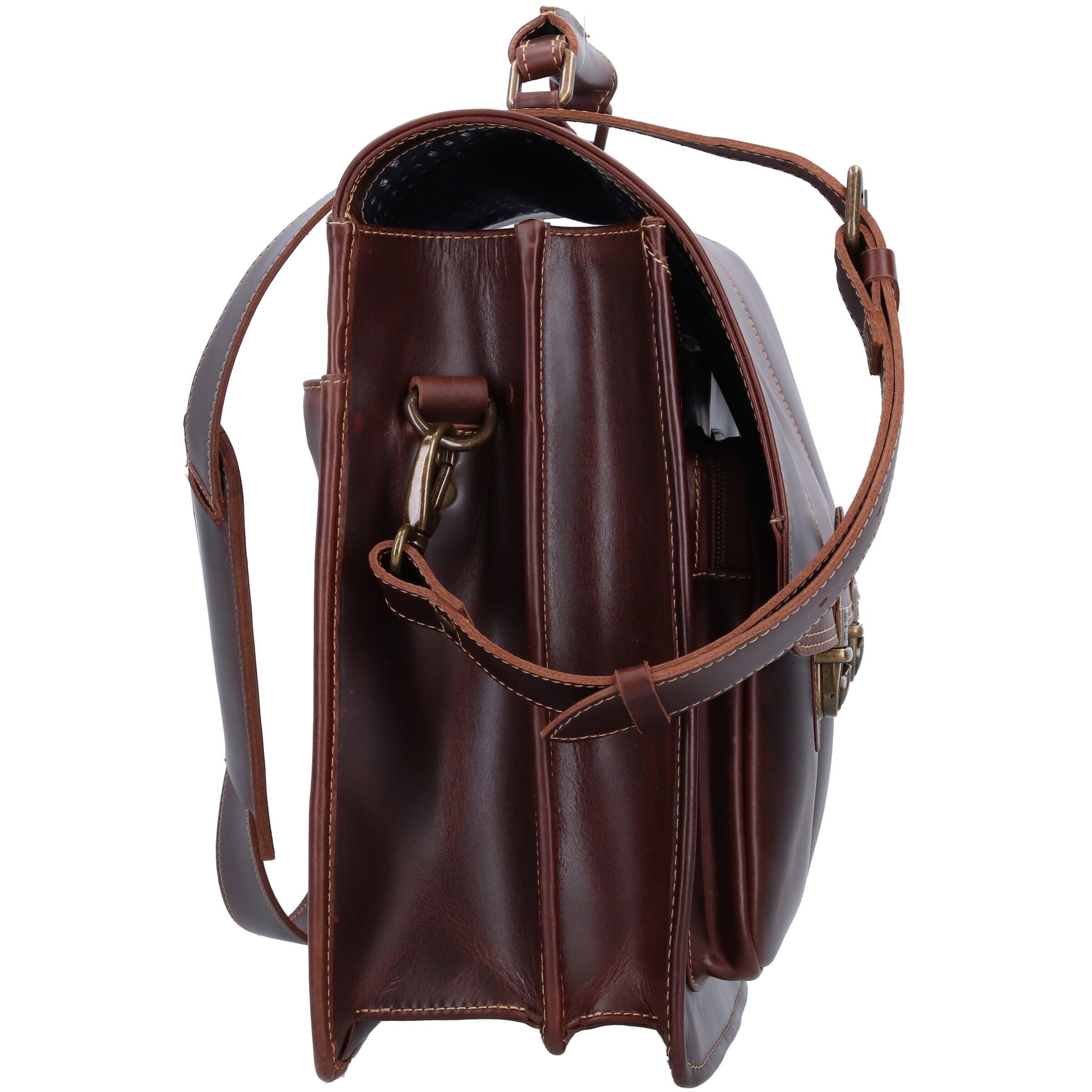 Porte-documents 'Nevada' Buckle & Seam en marron