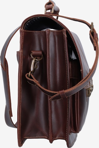 Buckle & Seam Document Bag 'Nevada' in Brown