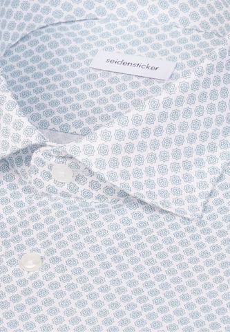 SEIDENSTICKER Regular Fit Business Hemd ' Schwarze Rose ' in Blau