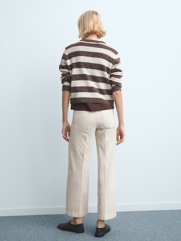 MANGO Широки крачоли Дънки 'JESSIE' в бежово