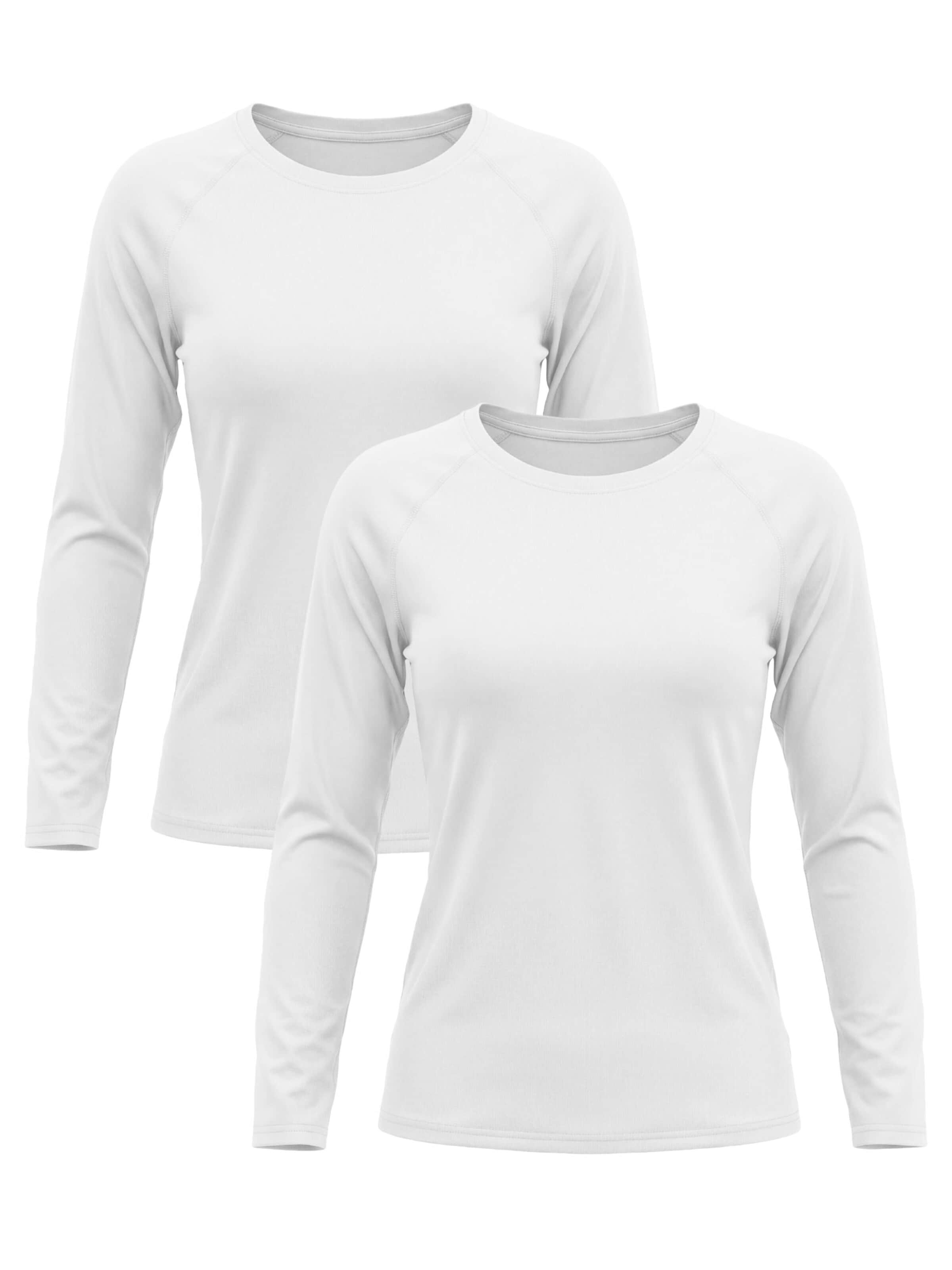 MEETWEE Shirt '2-Pack UV Protection Shirt' in Wit: voorkant