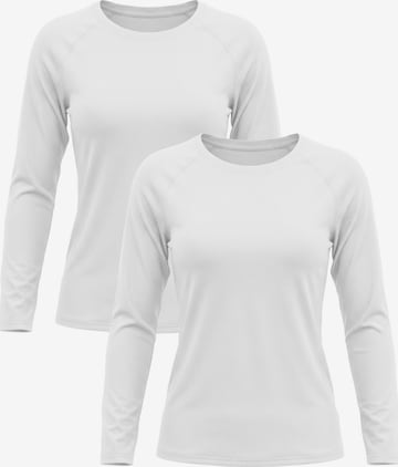 MEETWEE Shirt '2-Pack UV Protection Shirt' in Wit: voorkant