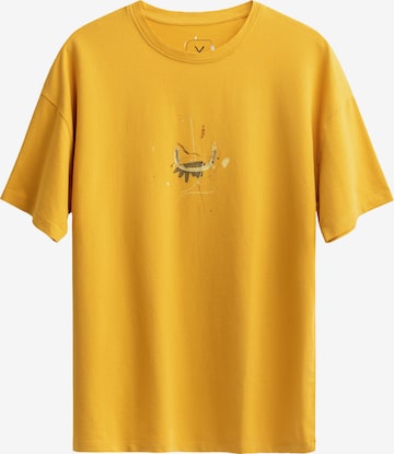 T-Shirt 'Ijon' Kaft en jaune : devant