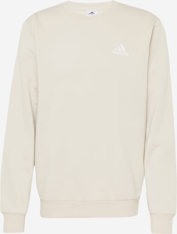 ADIDAS SPORTSWEAR Sportsweatshirt 'Essentials Fleece' in Grau: predná strana