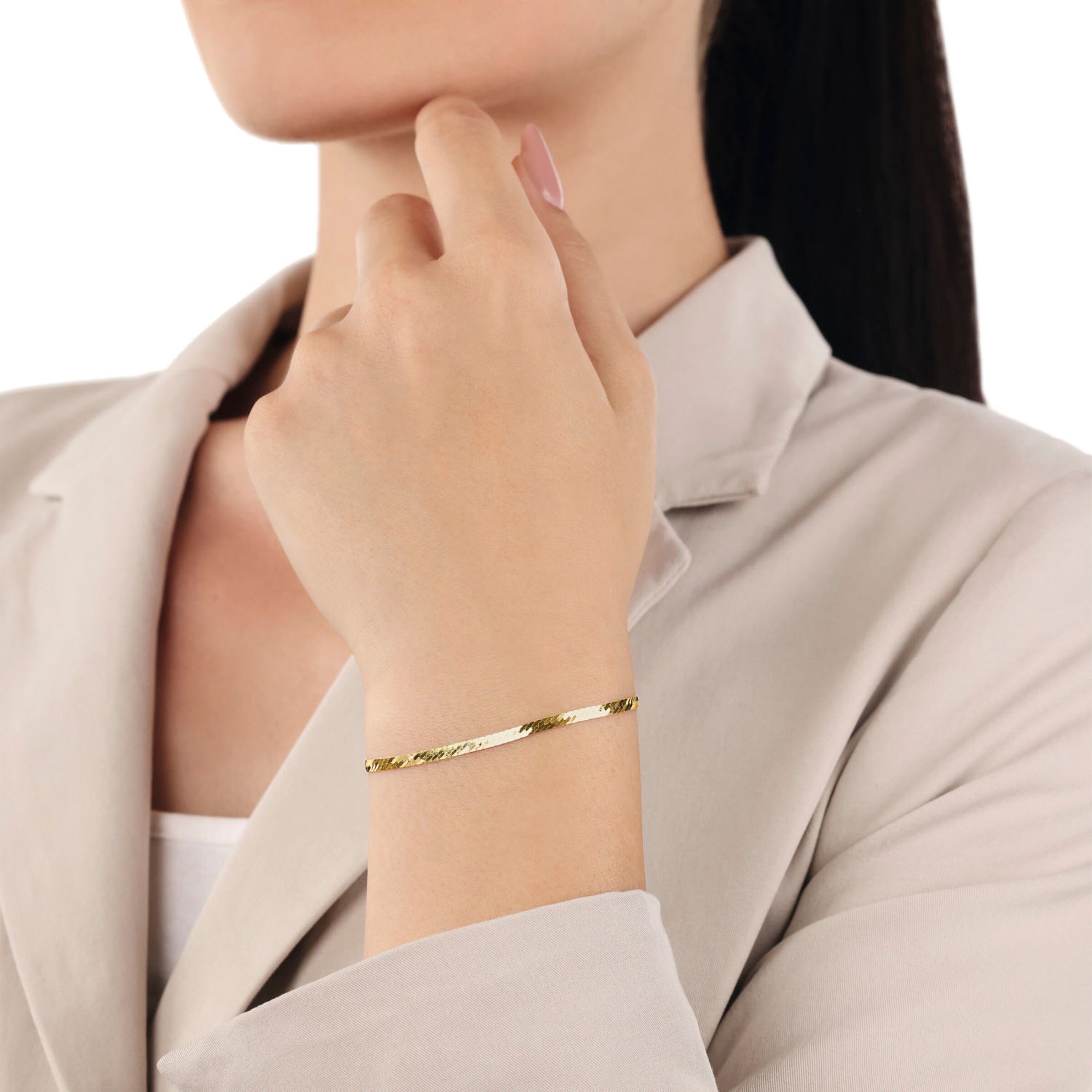 AMOR Armband in Gold: Vorderseite