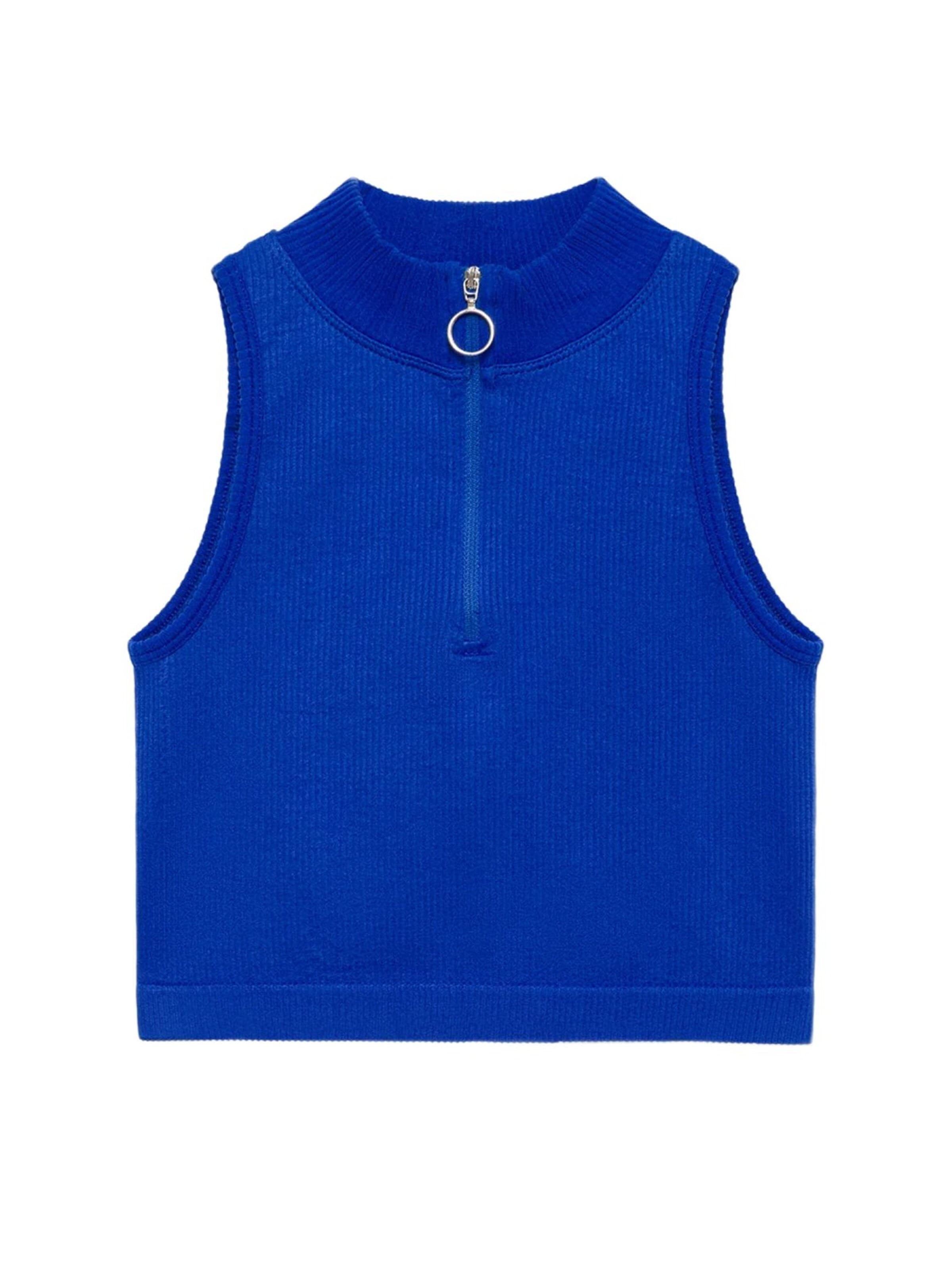 Tops en tricot No Matter What en bleu : devant