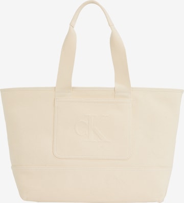 Calvin Klein JeansShopper torba - bež boja: prednji dio