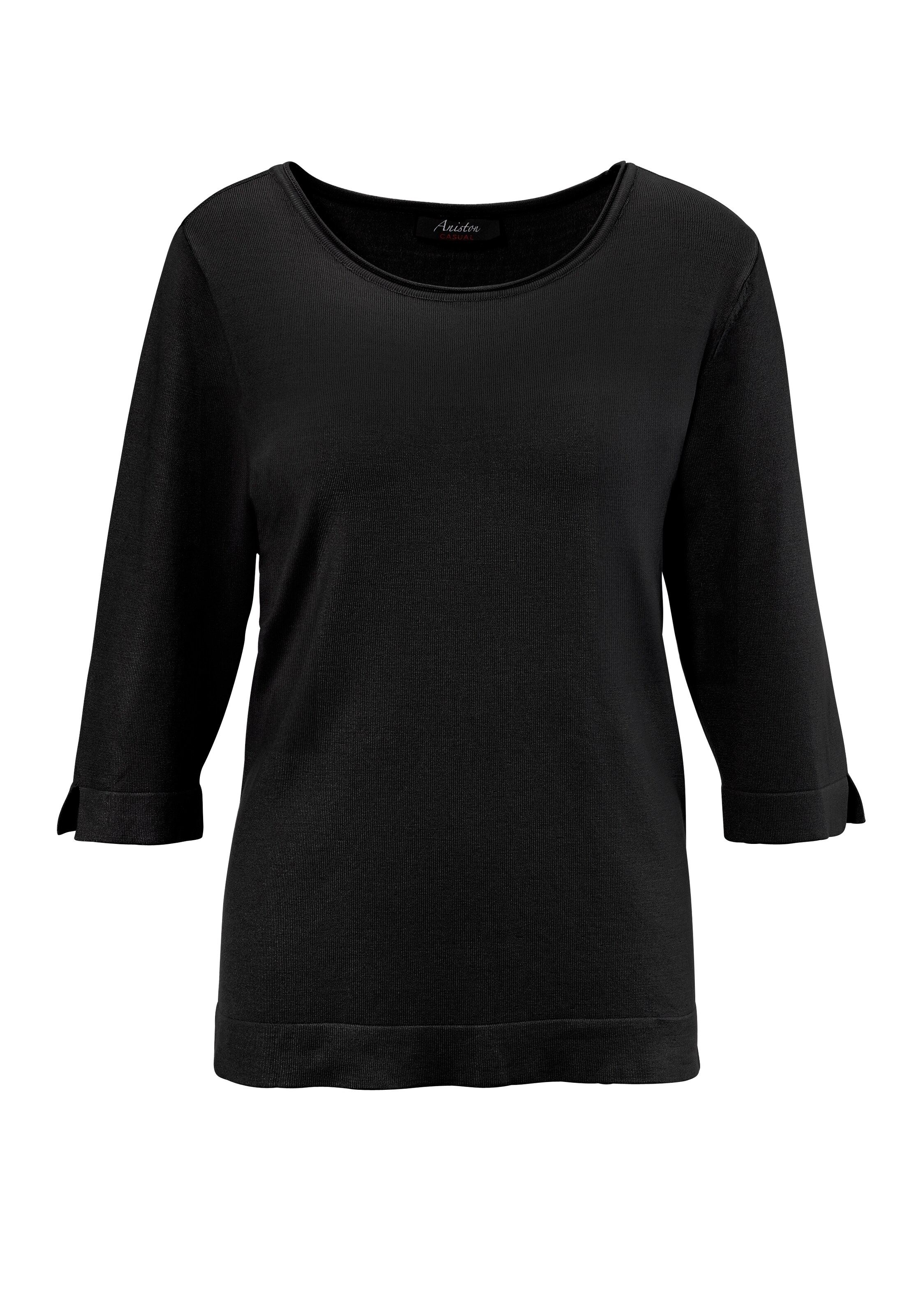 Aniston CASUAL Pullover in Schwarz: Vorderseite
