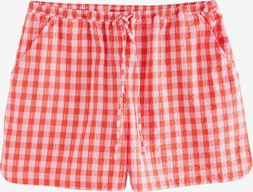 sarkans Next Standarta Bikses: no priekšpuses