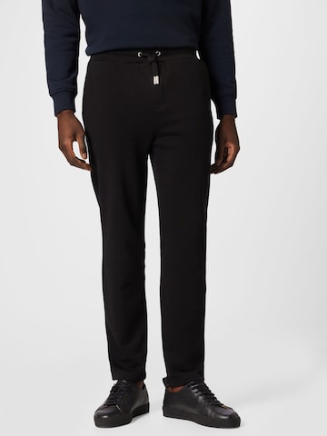 Coupe slim Pantalon Karl Lagerfeld en noir : devant