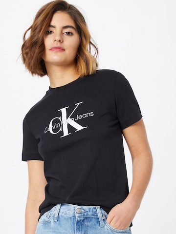 Calvin Klein Jeans Μπλουζάκι σε μαύρο: μπροστά