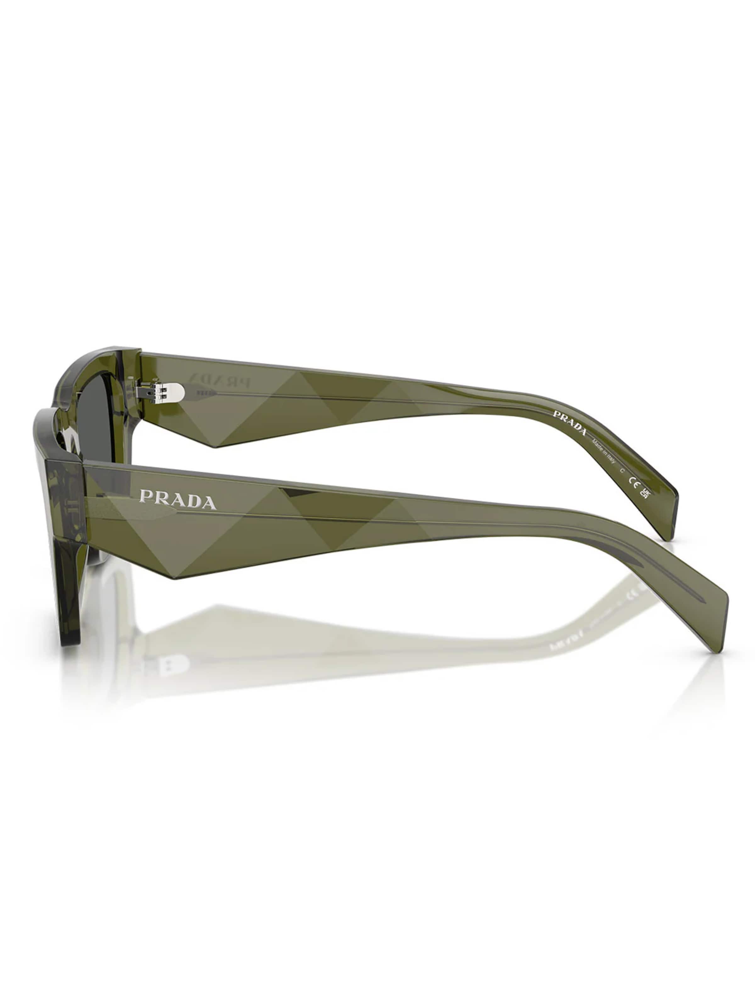 PRADA Zonnebril 'Prada PRA06S 25A40L' in Groen