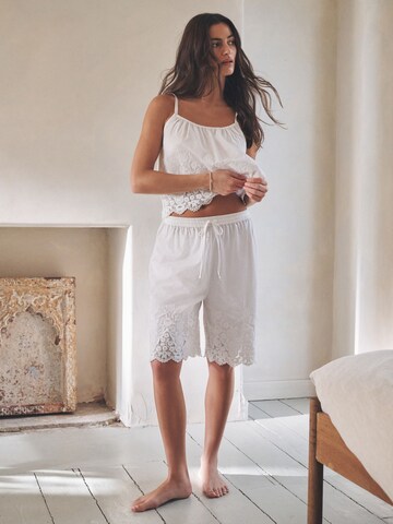 Next Kort pyjamas 'Jort' i vit