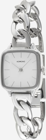 Komono Analog Watch in Silver: front