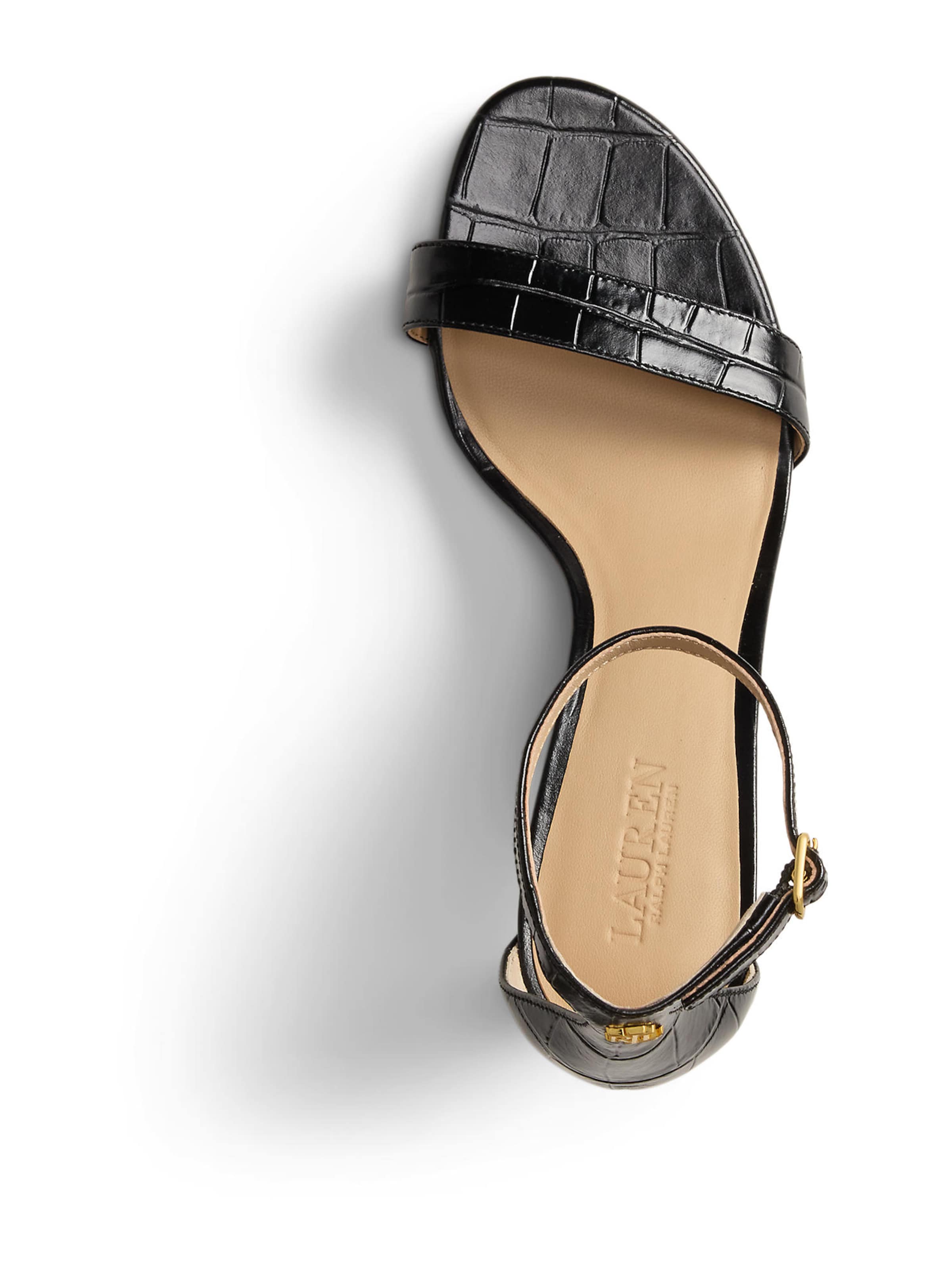 Lauren Ralph Lauren Remienkové sandále 'ALLIE' - Čierna