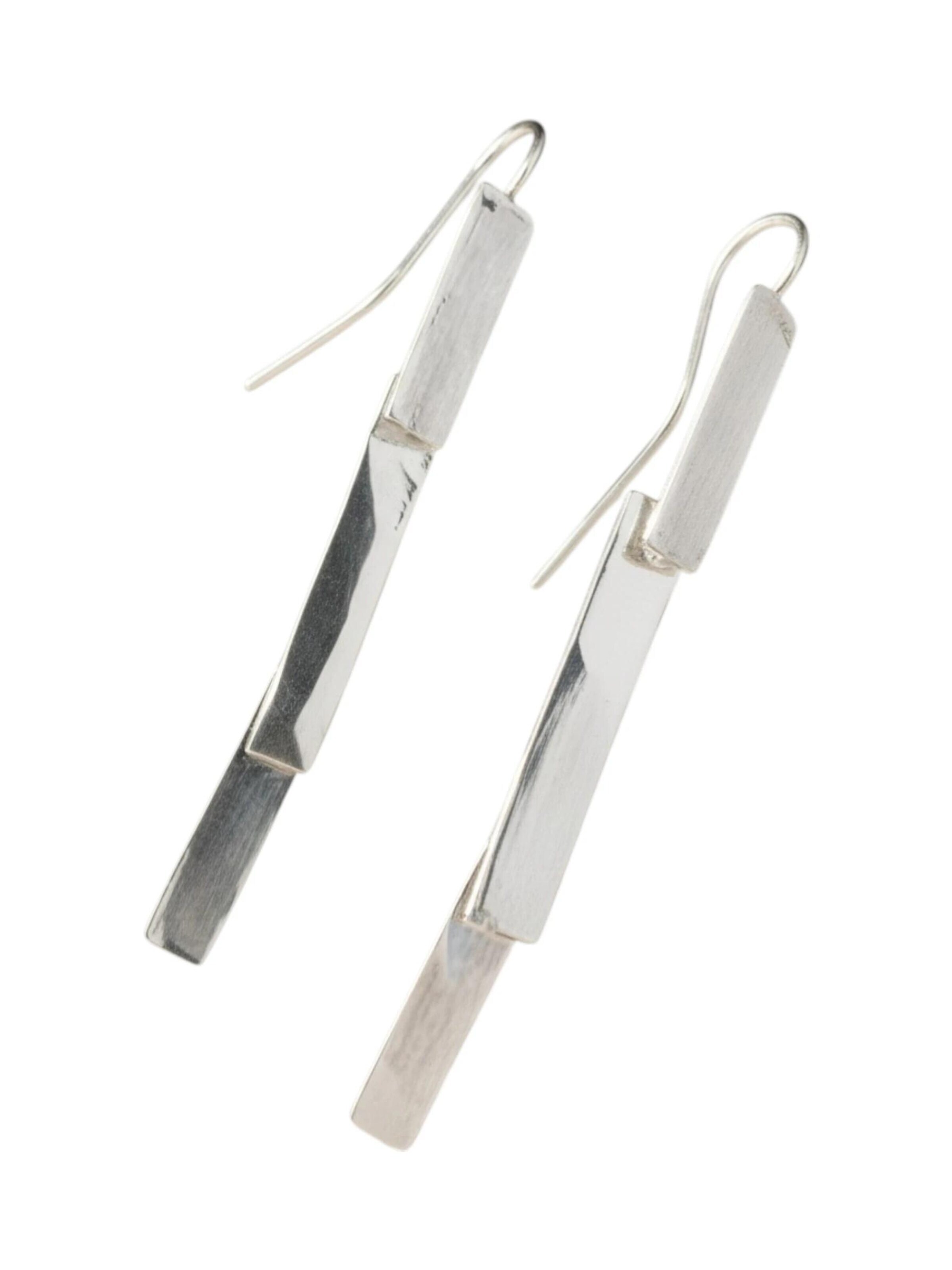 Orecchini 'Unique Triple Scale Sterling Silver Pendant 925 100%' di Plata Única in argento