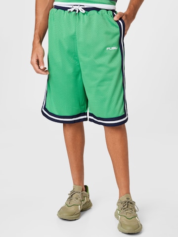 FUBU Loose fit Pants in Green: front