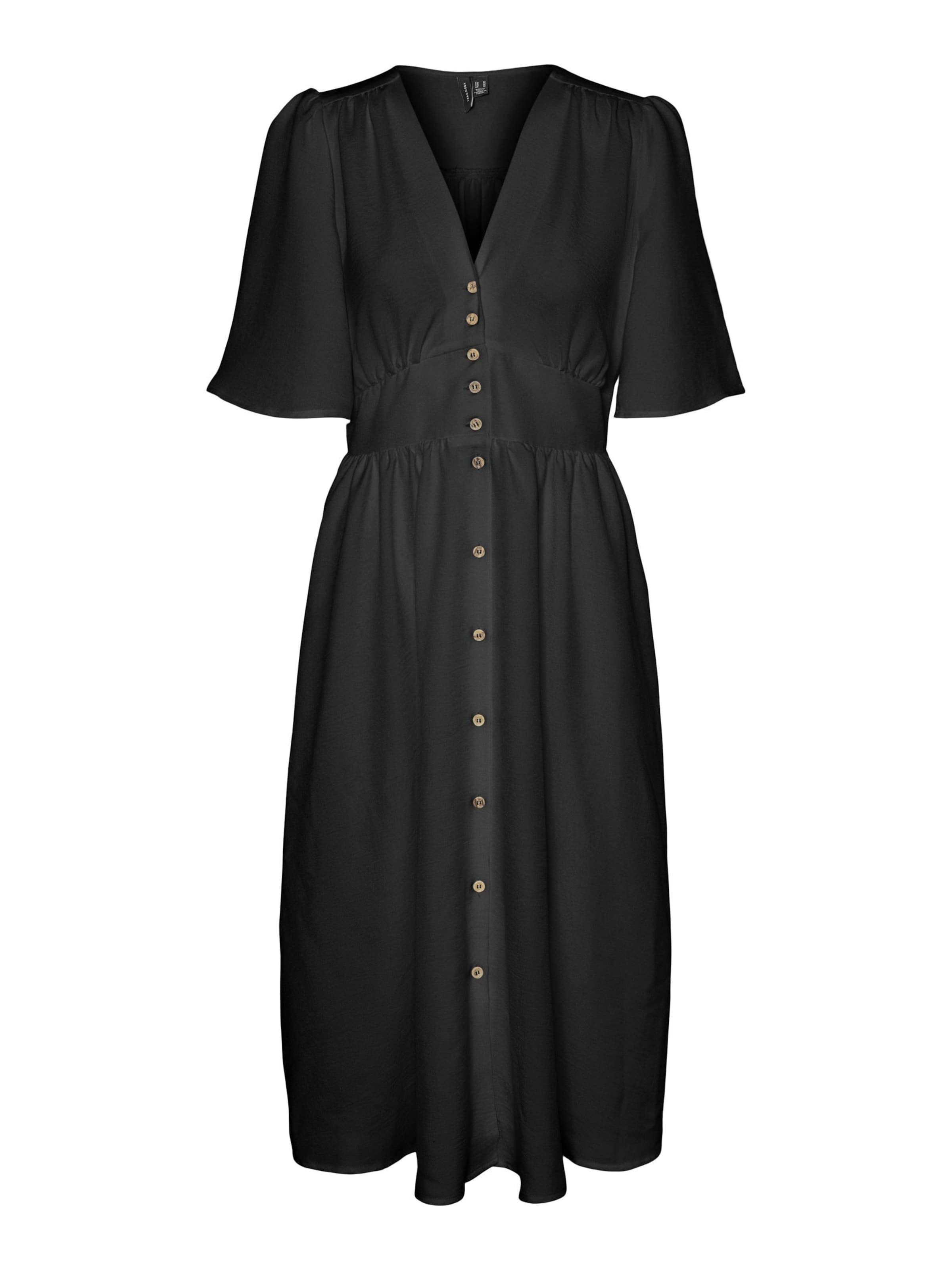 VERO MODA Košeľové šaty 'VMMELANEY' - Čierna: predná strana