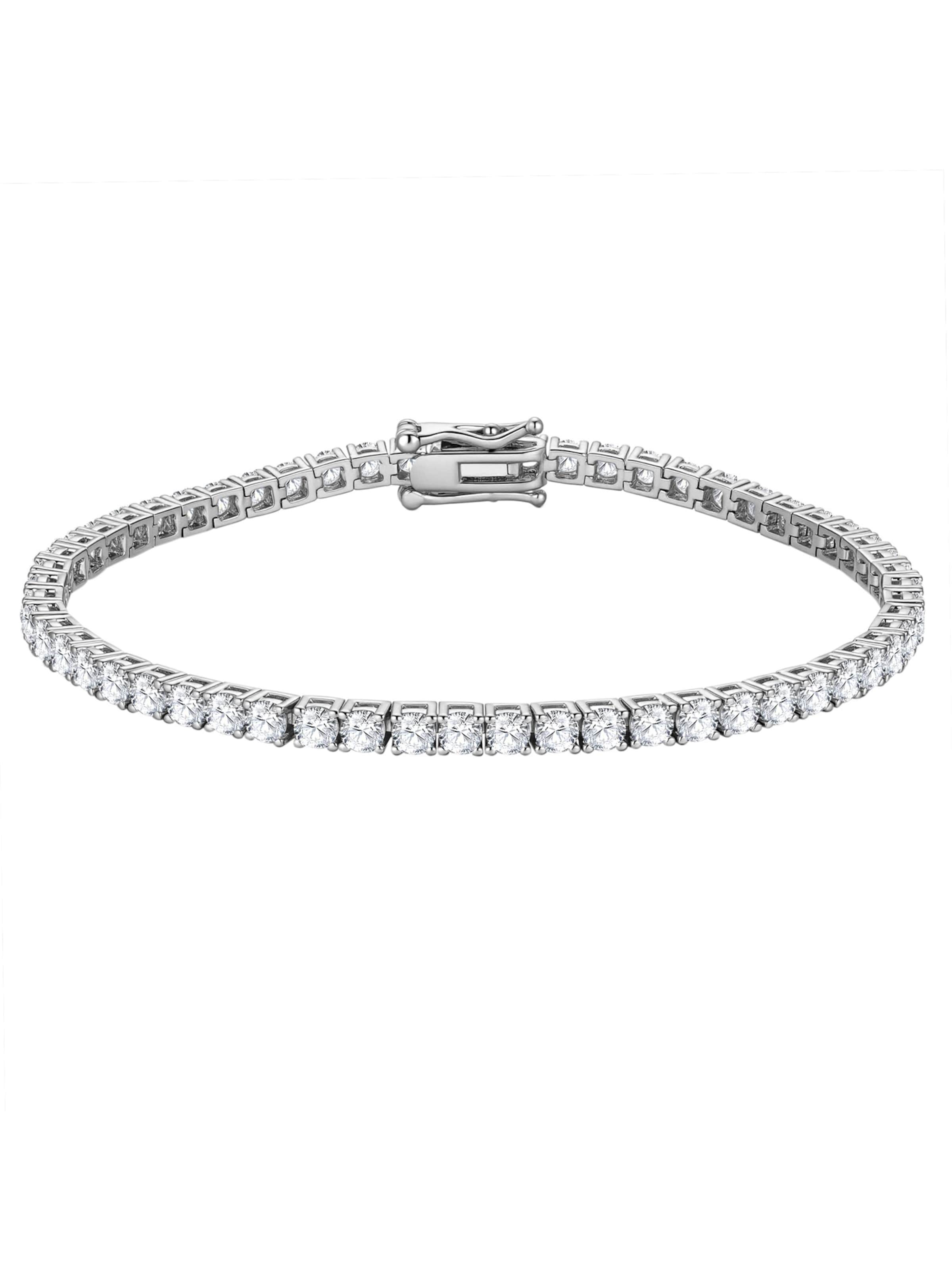 Lulu & Jane Armband in 19 in silber, Produktansicht