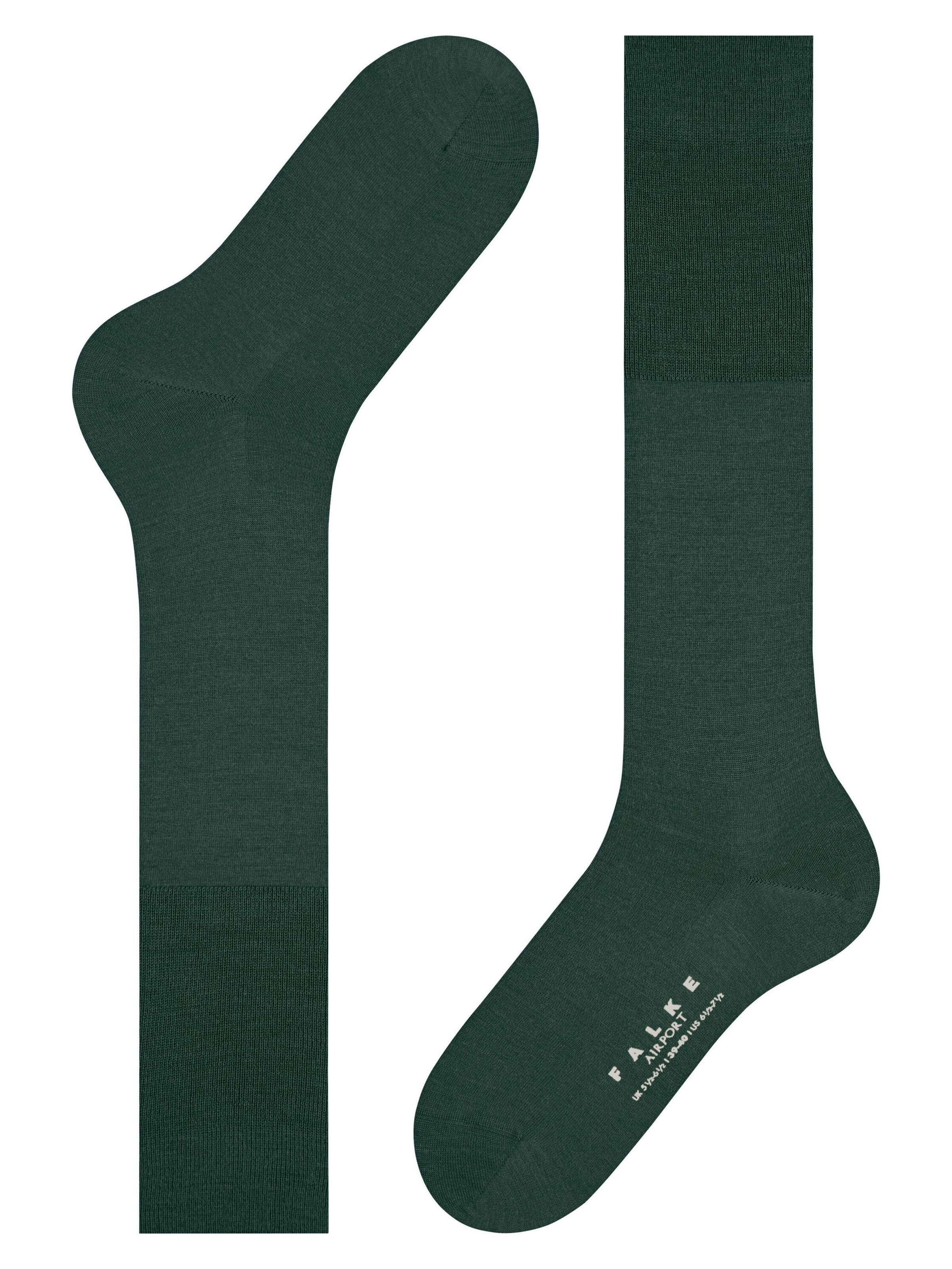 FALKE Knee High Socks 'Airport' in Green