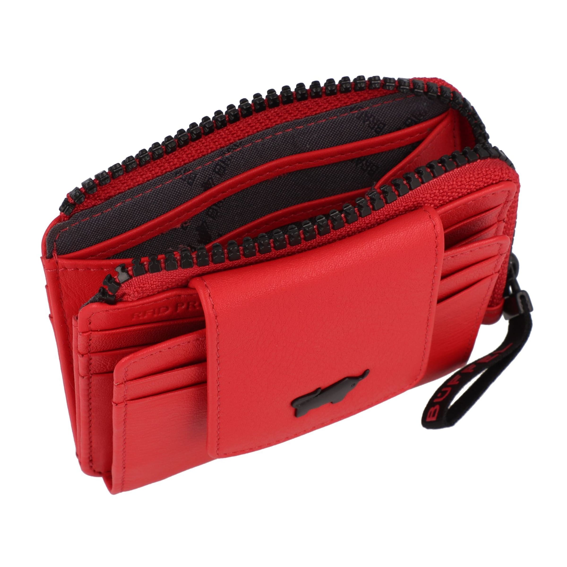 Portamonete 'Capri' di Braun Büffel in rosso