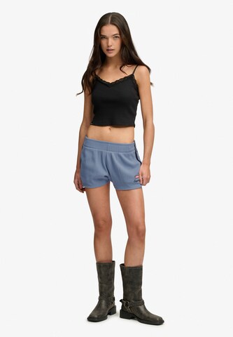 Superdry & Co Slimfit Broek 'Athletic Essentials' in Blauw