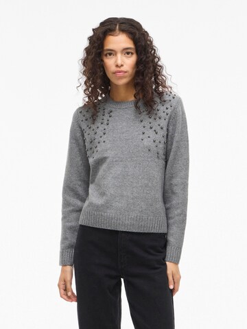Pull-over 'LANIE' VILA en gris : devant