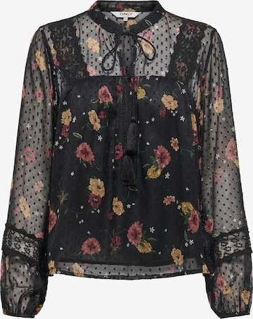 ONLY Bluse 'ONLTESSA ELIZA' in Schwarz: Vorderseite