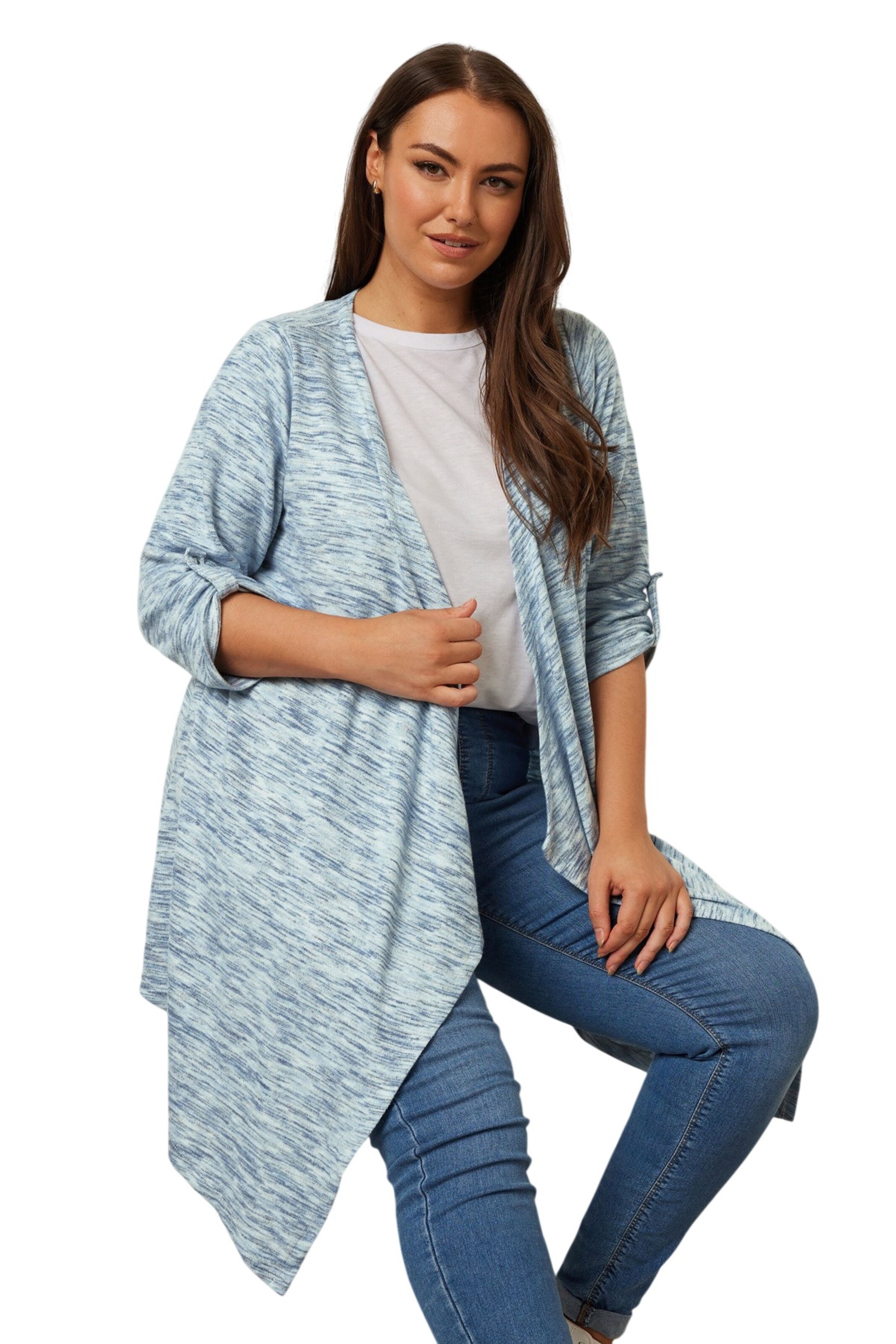 Stil Diva Gebreid vest in Blauw