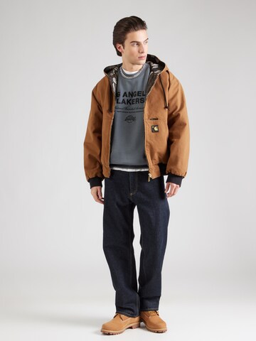 NEW ERA Mikina 'NBA LOSLAK' – šedá